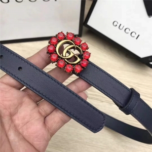 Gucci ģ������� ��ɫˮ�� ˫G���� Ƥ������ ����ɫ