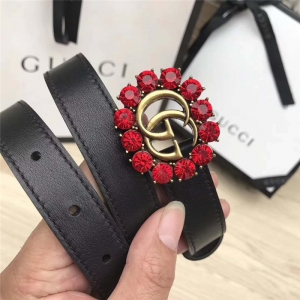 Gucci ģ������� ��ɫˮ�� ˫G���� Ƥ������ ��ɫ