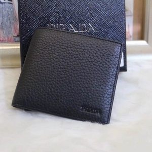 2MO513 Prada������ TOGOƤ�� ��֦�� ˫�۶̿�Ǯ�� ��ɫ 