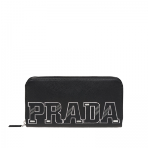2ML317 Prada������ Prada�ձ���ĸǶ�� ��������Ǯ�� �ڰ�ӡ��