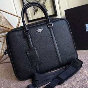 2VE983 Prada������ ¹Ƥ�� ��¹Ƥ ˫���� ��ʿ���İ� ��ɫ
