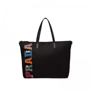 2VG024 Prada�������а� Ƥ��˫�ֱ� ��ĸͼ�� ��������� ��ɫ