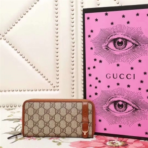 309758 GUCCI ����Ǯ�� �߼����췫�� ԭ����� ԭ��ţƤ ��ɫ