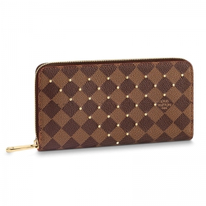 N60122 LV Zippy ����Ǯ�� LV Damier Ebene��������Ǯ�� LVŮʿ����Ǯ��