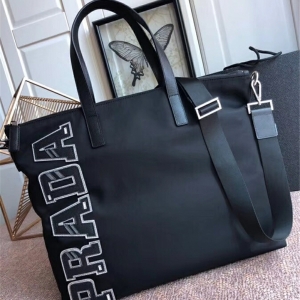 2VG024 Prada�������а� Ƥ��˫�ֱ� ��ĸͼ�� ��������� ��ɫ