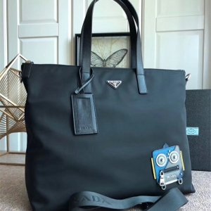 2VG024 Prada�������а� Ƥ��˫�ֱ� ��ɫ������ͼ�� ��������� ��ɫ