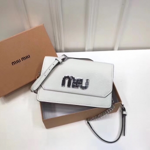 5BH077 MIUMIU ר���¿� ����ţƤ ���� ����ĸ ����С�� ��ɫ