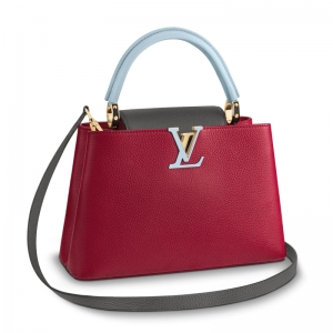 M51779 LV CAPUCINES PM �к��ִ� LVŮ�� TaurillonƤ�� LV����б��� ��ɫ