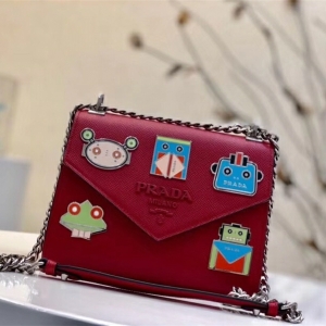 1BD127 Prada������ Monochrome ʮ����ţƤ �ŷ������� ���ɫ