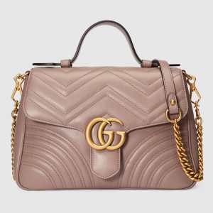 498110 Gucci�ų� GG Marmontϵ��С������� ǳ��ɫ
