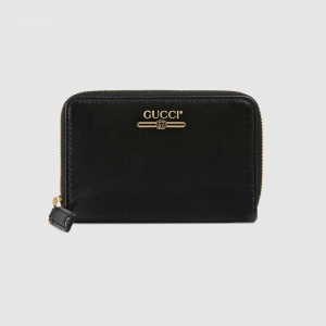547597 Gucciͷ��ţƤ Gucci��ʶ Ƥ���������� �ų�Ǯ�� ��ɫ