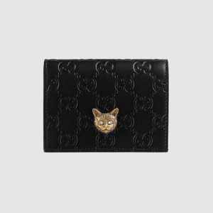 548057 Gucci Signatureϵ�� ѹӡƤ�� èͷͼ�� �ųۿ��� ��ɫ