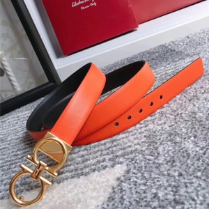 23B559 Ferragamo���� Gancini��ʶ ˫��Ƥɫ ������ĽŮ������ ��ɫ
