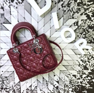M44550 DiorŮ�� �ϰ°��� �ϰ´�����Ƥ Lady Dior ��������� ��ɫ