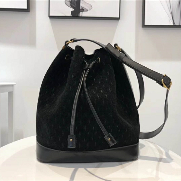 568606 YSL Monogram All Over ��Ƥ ʥ������� YSLˮͰ�� ��ɫ