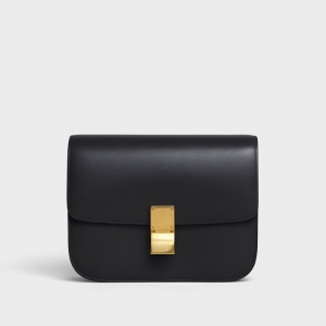 ����Celine boxŮ�� ���ն����� CLASSIC�к��׹�СţƤ�ִ� ��ɫ
