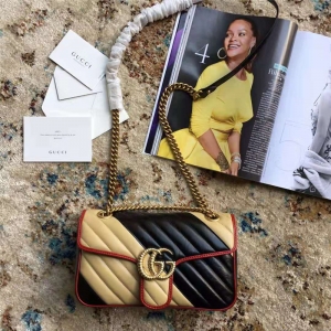 443497 Gucci�ִ� GG Marmont б��笷�Ƥ�� С�� Gucci�米�� �����