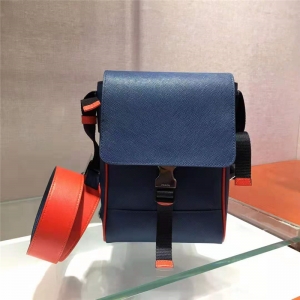 2VD019 Prada�а� ʮ����ţƤ ����ײɫ Pradaб��� �����ﵥ��� ��ɫ