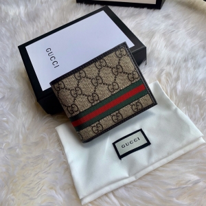 365491 Guccissima �������ɫ˫G��Ƥ����֯���̿�Ǯ�� ����ɫ