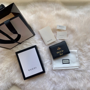 460185 Gucci Animalierϵ�п��� С�۷�̿�Ǯ�� ��ɫ