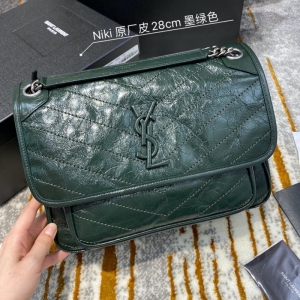 498894 YSLʥ���� Niki medium 28�к� ����ԭ��Ƥ ī��ɫ