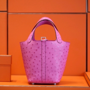 Hermes�����˲����� Hermes picotin18 ������ˮͰ�� ����Ƥ õ��ɫ