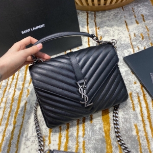 487213 YSLʥ���������к�monogram��ɫС����Ƥ������ ��ɫ����