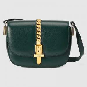 615965 Gucci Sylvie 1969ϵ������米�� ��ɫ֯��Ƥ��Ů��