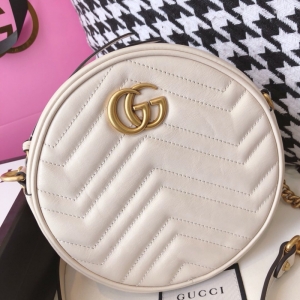 550154 Gucci GG Marmontϵ��Բ������米�� �ų�Բ���� ��ɫ