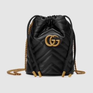 575163 Gucci GG Marmontϵ������ˮͰ�� GucciԲͲ�� ��ɫ