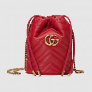 575163 Gucci GG Marmontϵ������ˮͰ�� GucciԲͲ�� ��ɫ