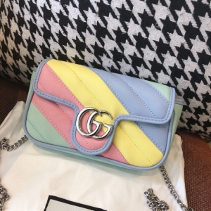 476433 Gucci GG Marmontϵ��笷�Ƥ�ﳬ�����ִ� ������ϵ��Ů�� ����ɫ