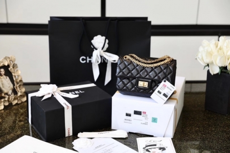 AS0874 Chanel���ζ�2.55����ڸǰ� ����СţƤ���ɫ����
