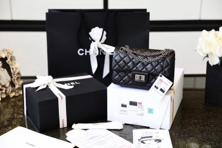 AS0874 Chanel���ζ�2.55����ڸǰ� ����СţƤ���ɫ����