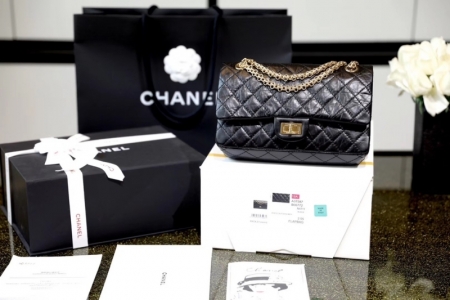 A37586 ���ζ�Chanel2.55������СţƤ���ɫ���� �кź�ɫ