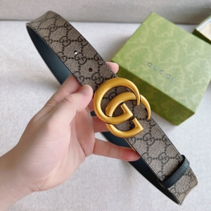 627055 Gucci˫G����˫������ ��ľɫGG Supreme������ʿƤ�� ���