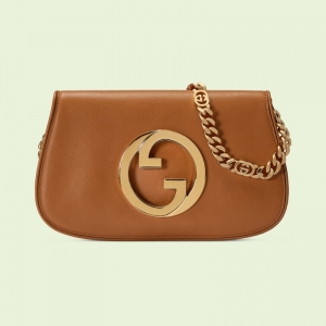 699268 Gucci Blondieϵ�м米�� Բ�λ���ʽ˫G����� ��ɫ