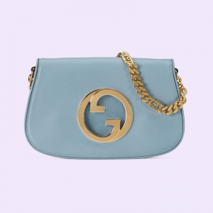 699268 Gucci Blondieϵ�м米�� Բ�λ���ʽ˫G����� ǳ��ɫ