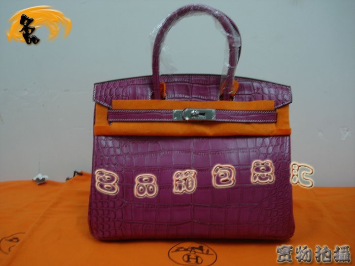 Hermes 经典款 Hermes 手提包 Hermes Birkin 铂金包 30 Birkin 鳄鱼皮