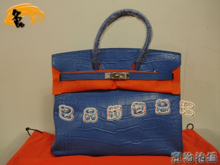 Hermes 新款女包 Hermes 鳄鱼纹 手提包 Hermes Birkin 铂金包 35 Birkin