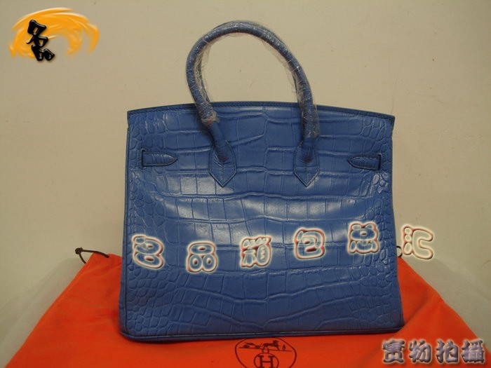 Hermes 新款女包 Hermes 鳄鱼纹 手提包 Hermes Birkin 铂金包 35 Birkin