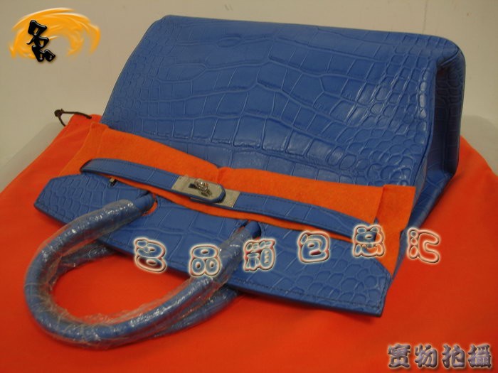 Hermes 新款女包 Hermes 鳄鱼纹 手提包 Hermes Birkin 铂金包 35 Birkin
