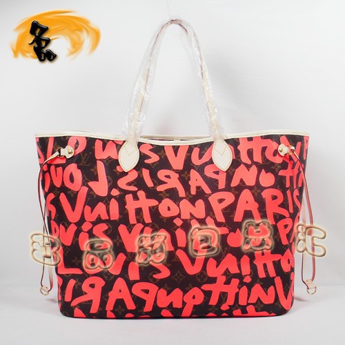 M93701 LV新款 Neverfull 涂鸦系列 女士手提包 LV时尚女包 LV单肩包 LV手袋