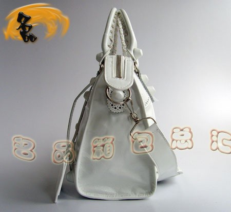 084832 BLENCIAGA ��ɫţƤʱ��Ůʿ����� �������Ҿ��������� �¿�б���