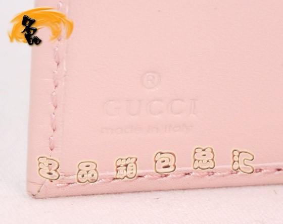 112664 GUCCIǮ�� GUCCI���¿� ȫƤѹ���̿�Ǯ�� GUCCIŮʿǮ�� �ۺ�ɫ