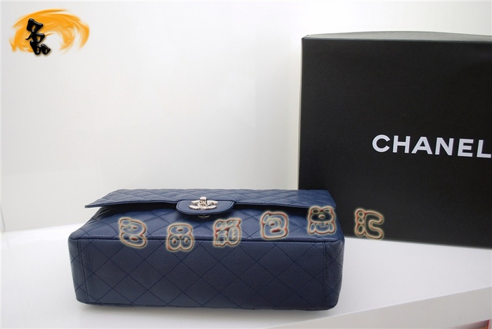 36070 Chanel���¿� ��Ƥ����Ůʿ����� ԭ��Ƥ ���ζ�б��� 33cm ����ɫ����