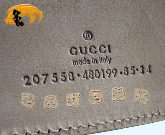 207558 GucciƤ�� Gucci���¿� ����ʱ����ʿƤ�� Gucci���� ˫Gˮ����ˮ����