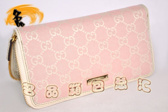 112724 Gucci���¿� ����˫G����ʱ��Ůʿ����Ǯ�� GucciŮ�� �ۺ�ɫ