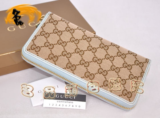 154591 һ��һƷ�� Gucci����˫G����ʱ������ŮʿǮ�� Gucci����Ǯ�� ����ǳ��ɫ
