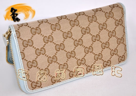 154591 һ��һƷ�� Gucci����˫G����ʱ������ŮʿǮ�� Gucci����Ǯ�� ����ǳ��ɫ